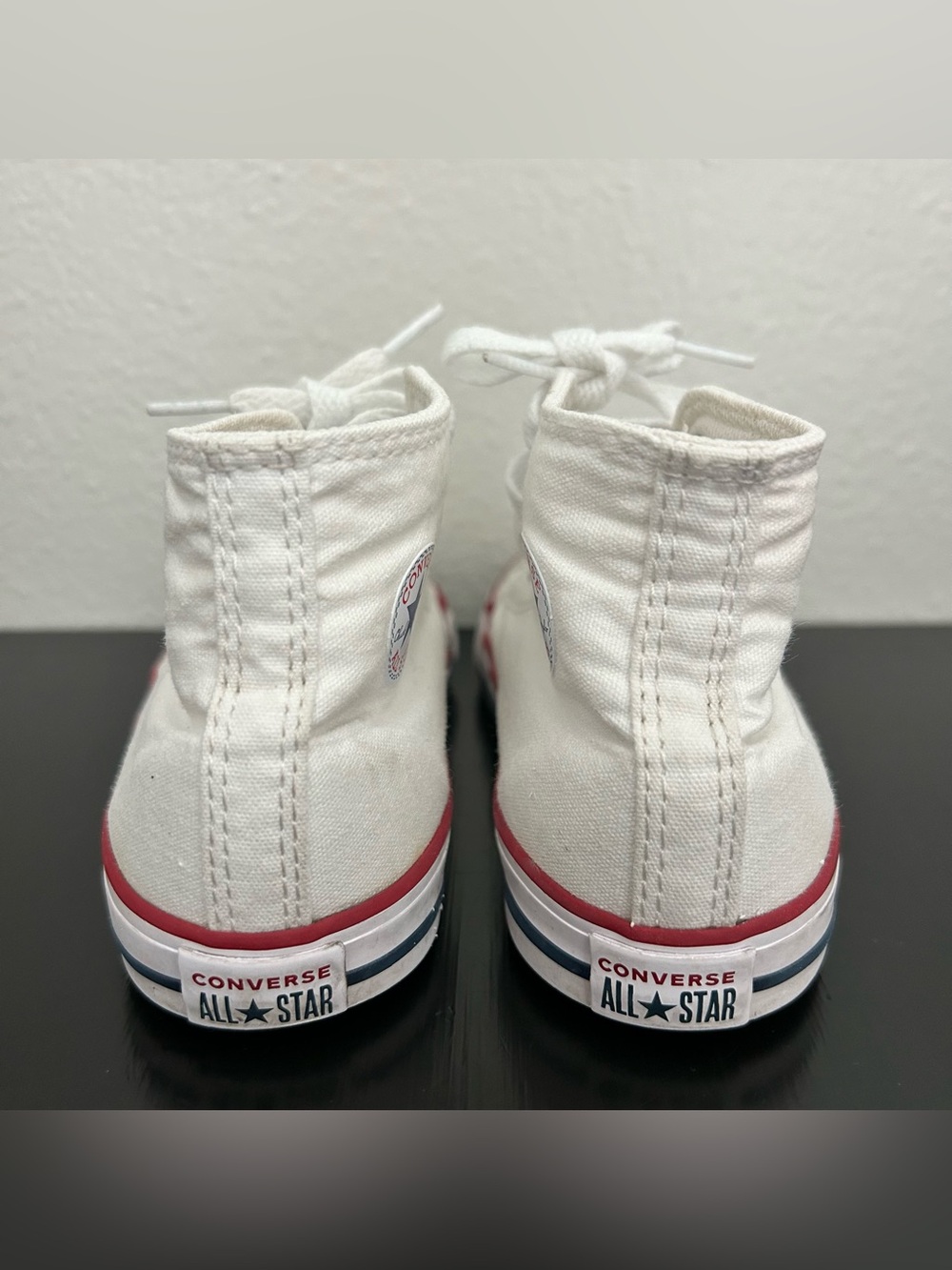 Converse Chuck Taylor All Star Toddler Hi Top Optical White Little Kid Size 10 - Picture 4 of 8